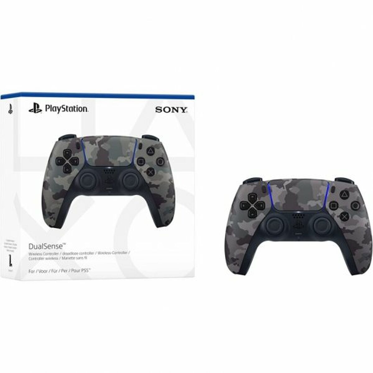 Daljinec PS5 DualSense Sony CAMO V2 Siva